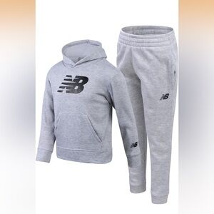 New Balance Light Gray Hoodie and Joggers Set